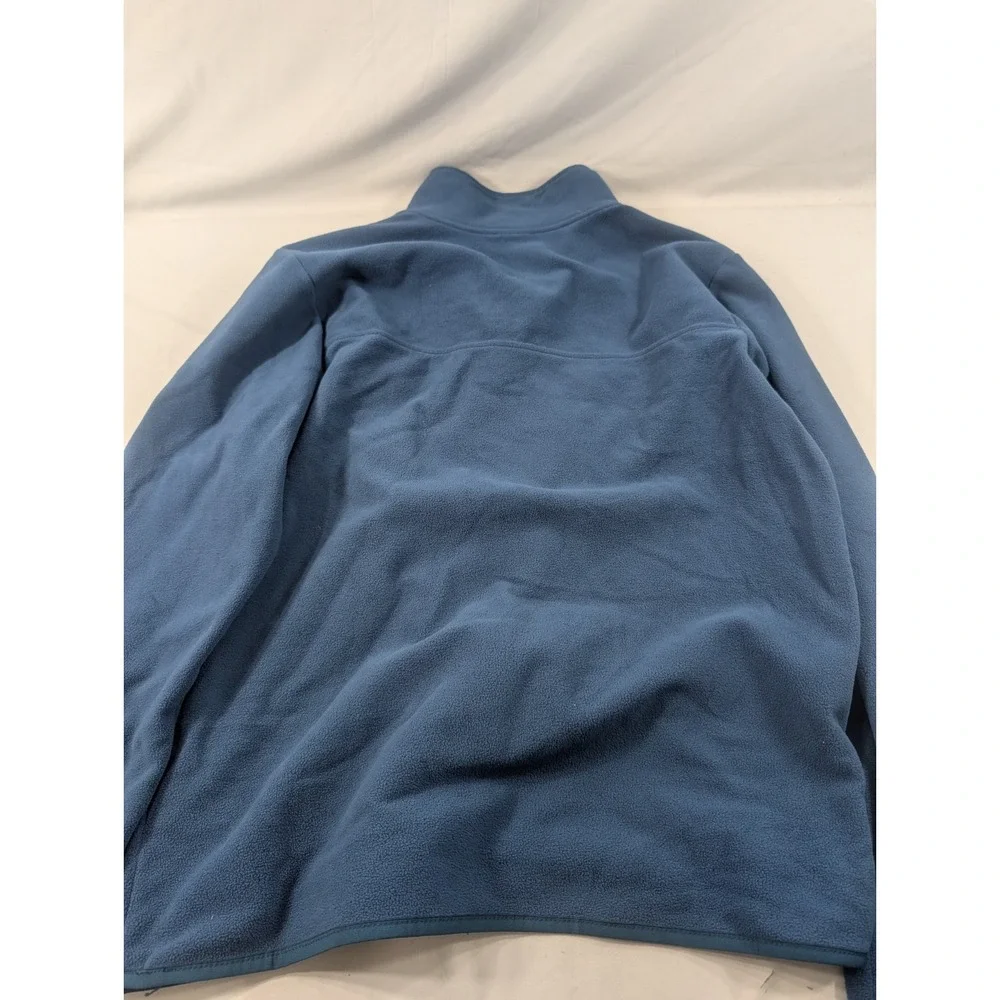 The North Face Mens M Blue Heather 1/4 Zip Fleece Pullover Lightweight Hiking